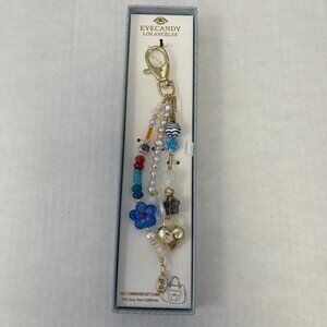 Eye Candy Beaded Bag Charm and Key Chain - New in Box
